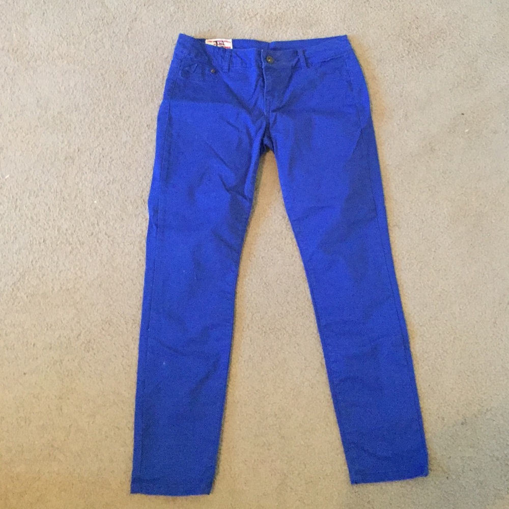 ROYAL BLUE SKINNY JEANS