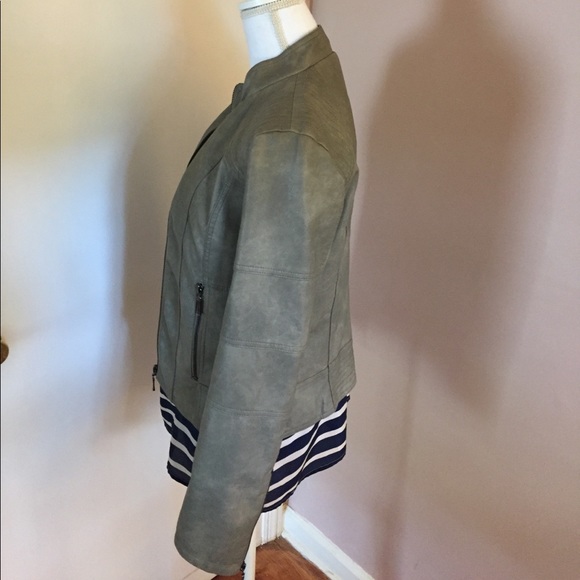 Max Studio Faux Leather Jacket - Picture 3 of 5