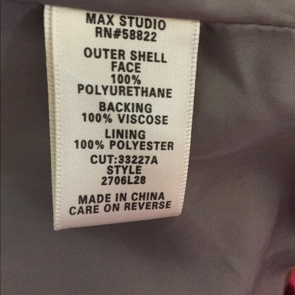 Max Studio Faux Leather Jacket - Picture 5 of 5