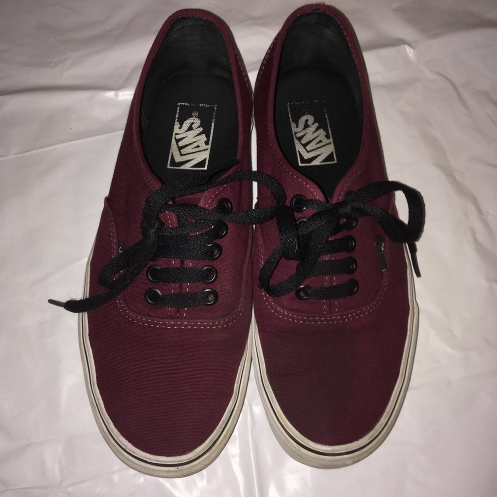 Maroon vans