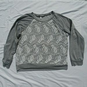 Maria Gabrielle Lace Sweatshirt