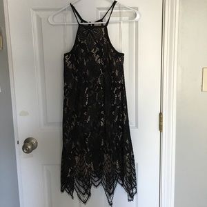 Francesca's Black Lace Dress