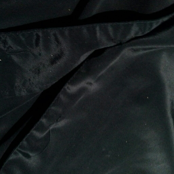 Black silky long sleeved pleated blouse sparkley - Picture 5 of 5