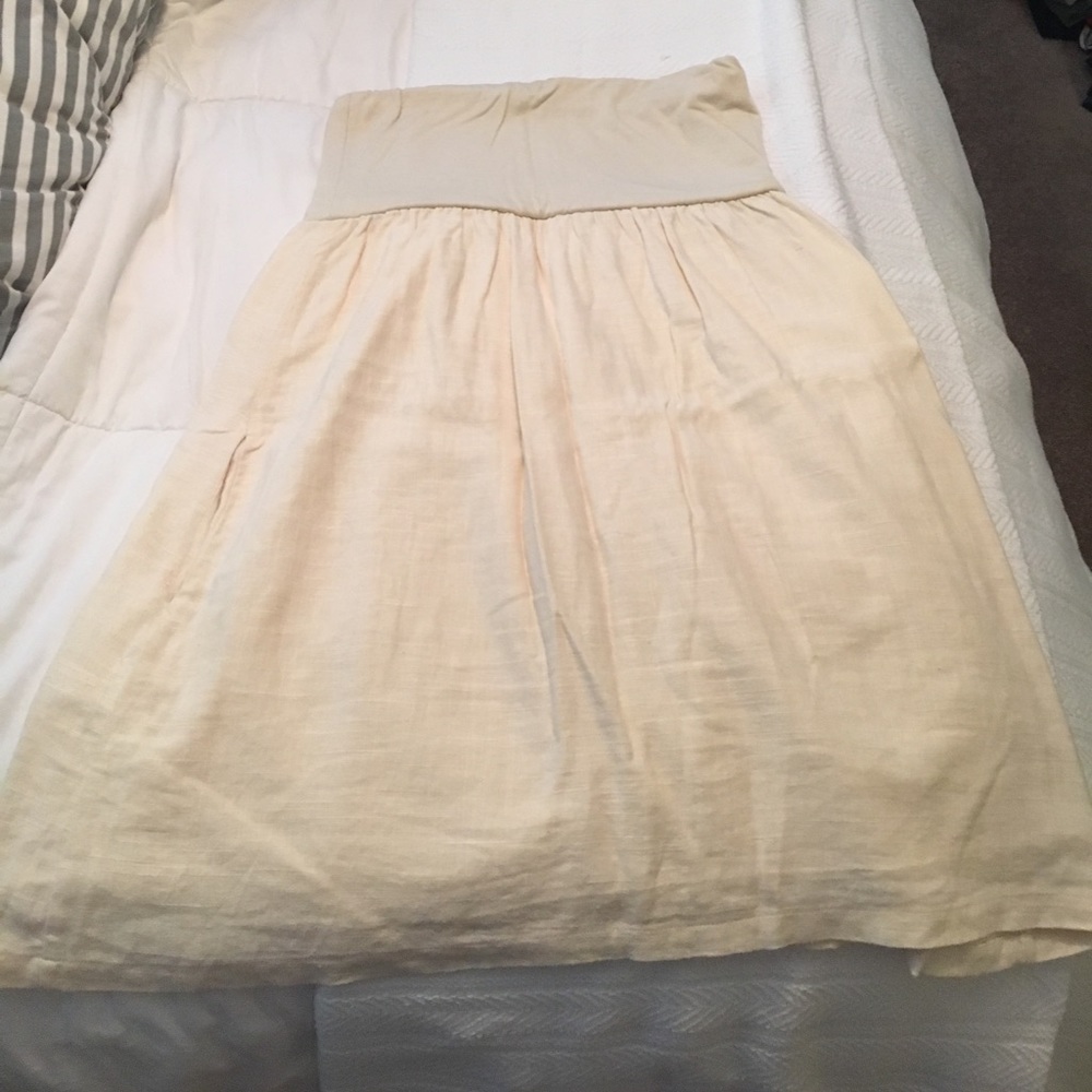 Judith march banded linen dress