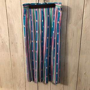 Vintage pleated midi skirt