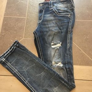 Rock Revival Gals Jeans Size 29, Taye Straight Leg
