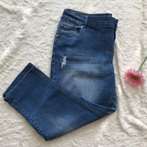 Lane Bryant Distressed Boyfriend Jeans