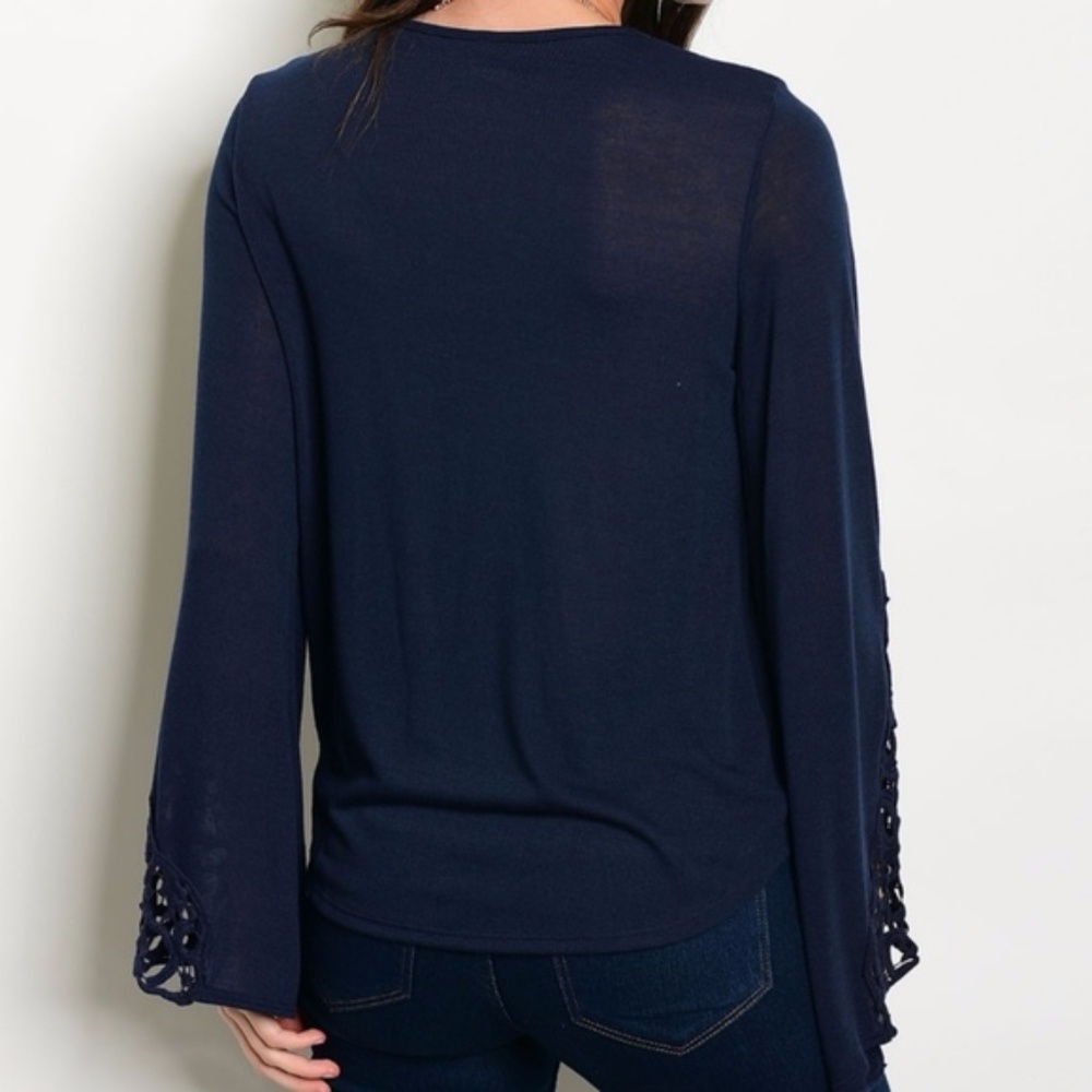Crochet Sleeve Top - Picture 2 of 2
