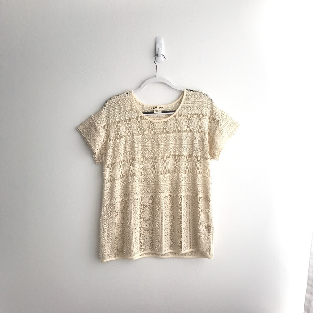 Anthropologie Lili's Closet Crochet Top