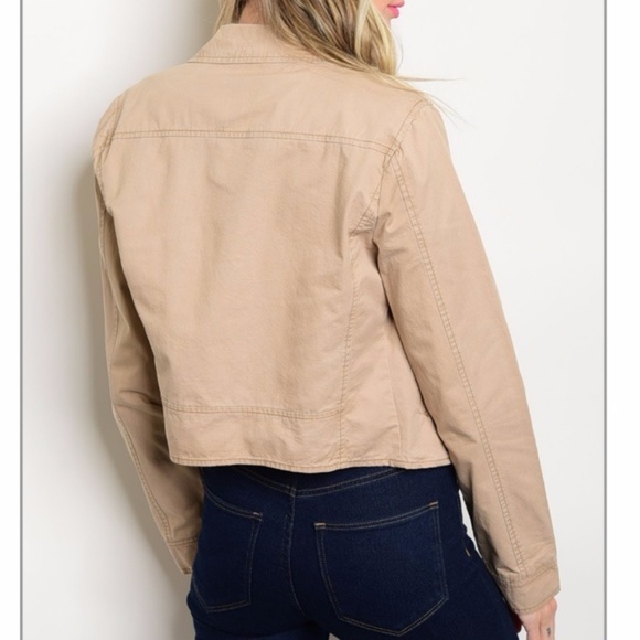 Zip-up Moto Jacket - Picture 2 of 2