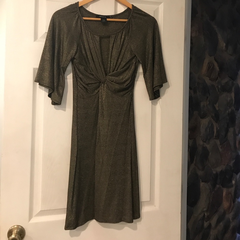 Arden B keyhole glitter dress