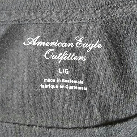 American Eagle Gray Long Sleeve Top - Picture 5 of 5