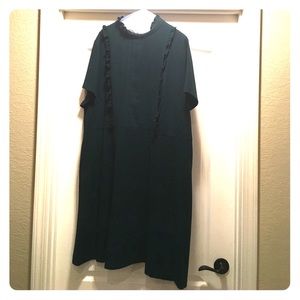 Eloquii Green High Neck Dress