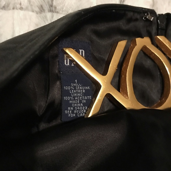 Y2K Black Leather Skirt Vtg New Year’s Size 1 EUC - Picture 6 of 8