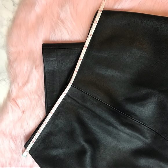Y2K Black Leather Skirt Vtg New Year’s Size 1 EUC - Picture 3 of 8