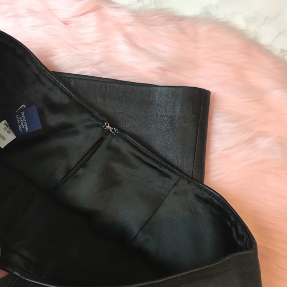 Y2K Black Leather Skirt Vtg New Year’s Size 1 EUC - Picture 7 of 8