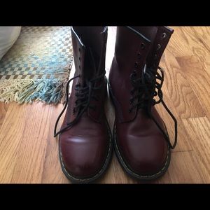 Maroon Doc Martens