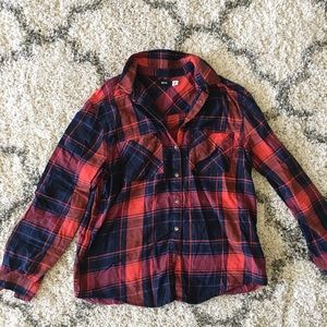 Plaid flannel shirt