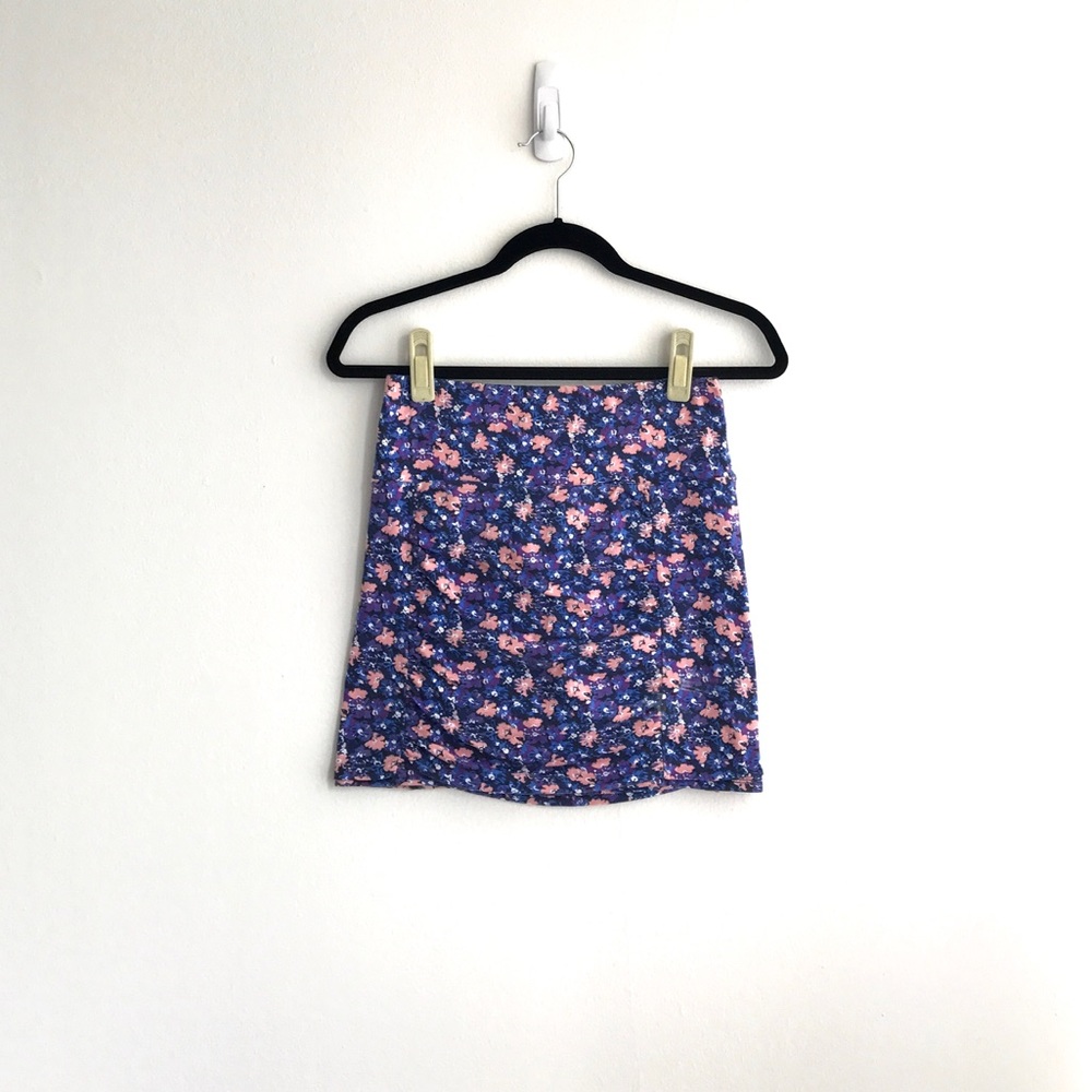 Free People Floral Bodycon Skirt
