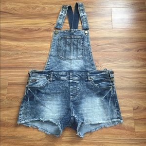 Jean short jumpsuit