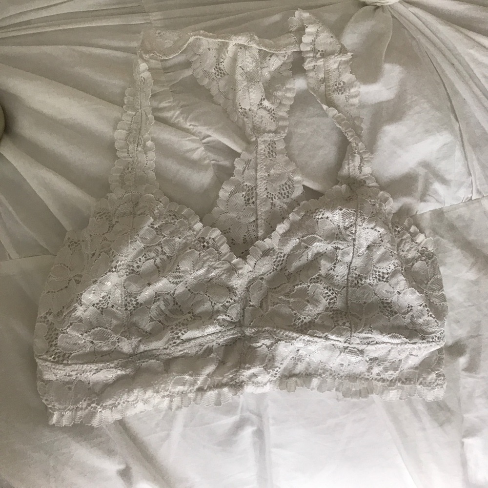 White bralette!