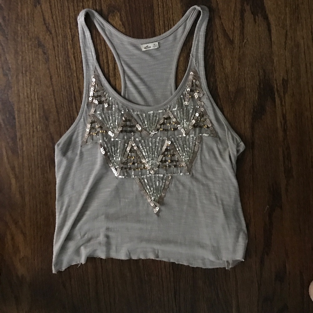 embroidered tank