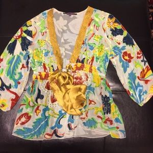 Hale Bob Kimono top multicolor Sz S