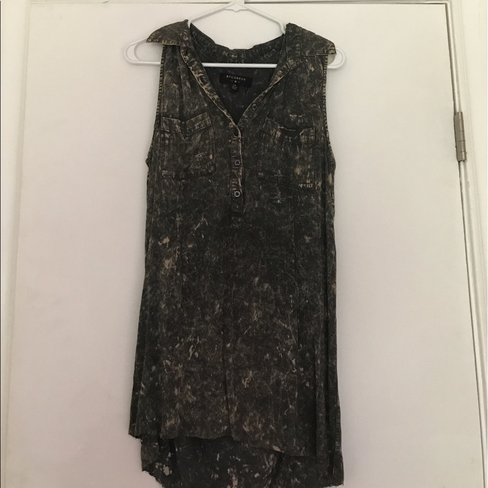 UO charcoal acid wash dress
