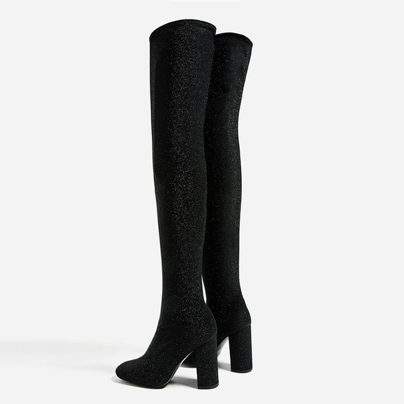 Zara Shoes - NWT Zara Thigh High Sock Boots size 40