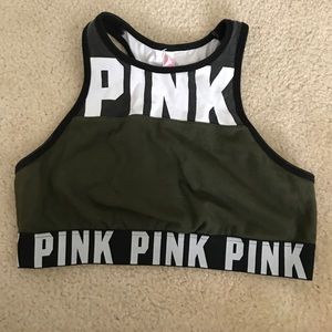 VS Pink high neck sports bra