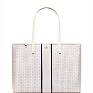 Tory Burch white Gemini tote