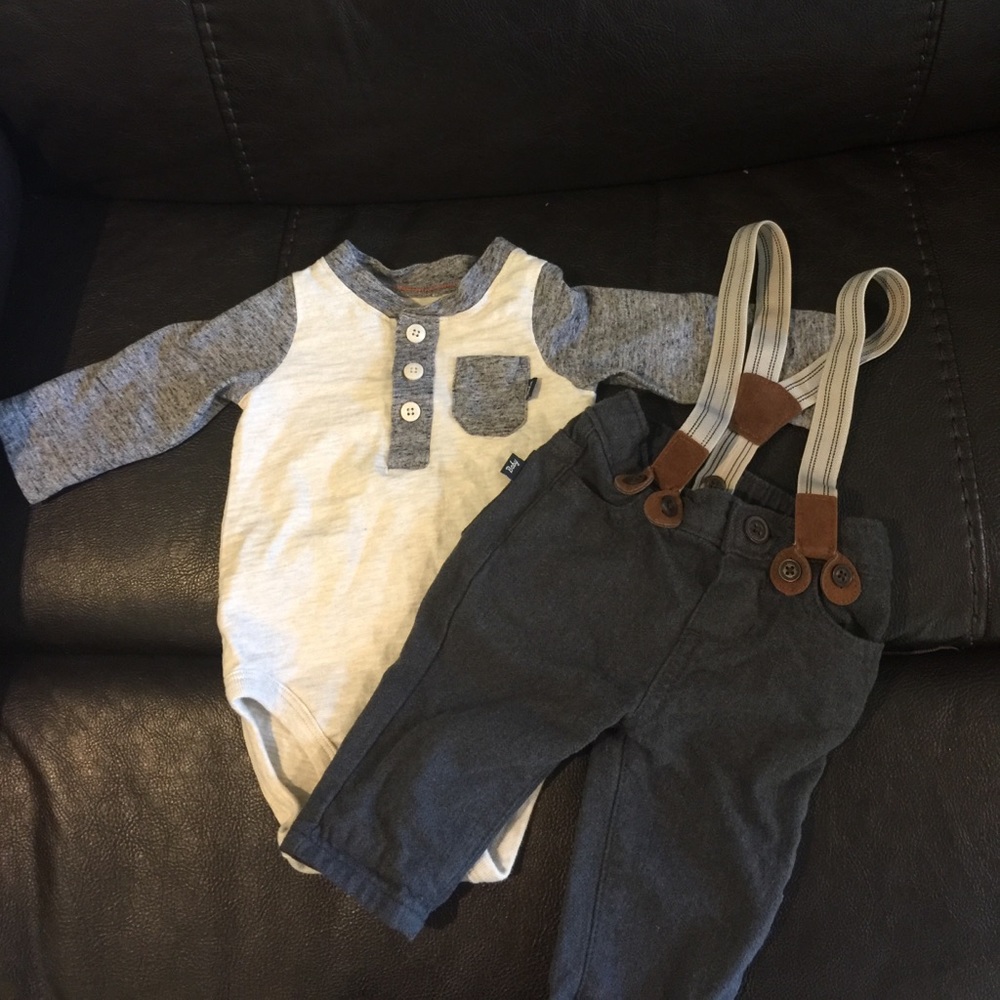 Super cute suspenders outfit