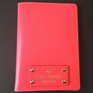 Neon Hot Pink Kate Spade Passport cover