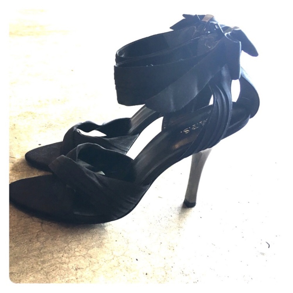 Black M.P.S. Heels with Bow