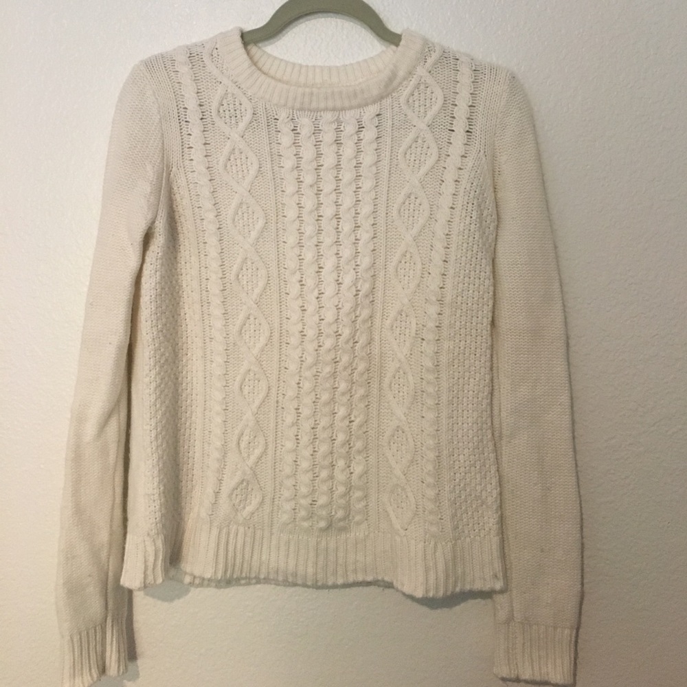 Jcrew cable knit sweater