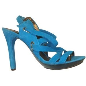 Diane Von Furstenburg Turquoise Heels