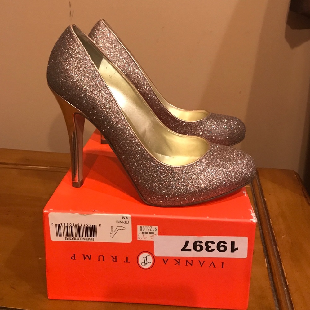 Ivanka trump sparkle multi texture color pumps