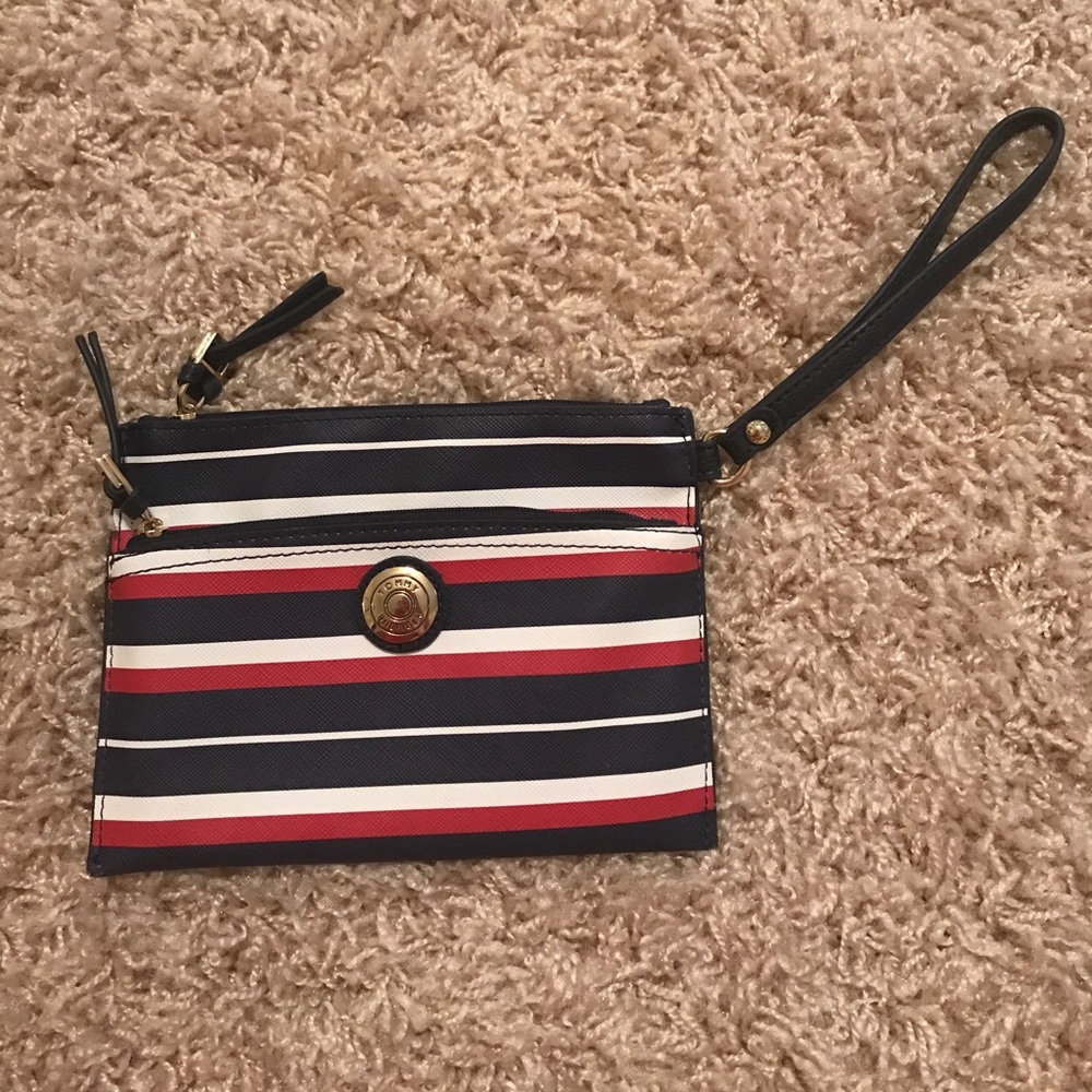 Tommy Hilfiger Red, White and Blue Wristlet
