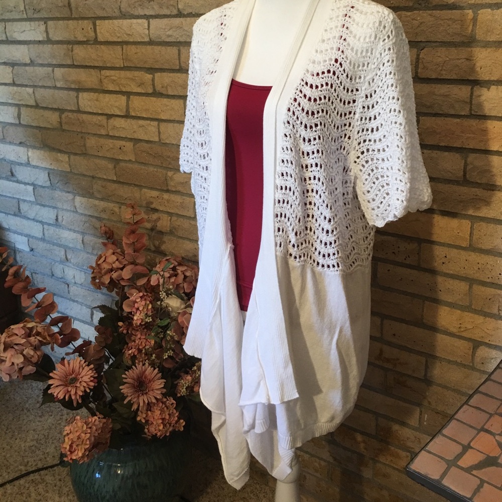 🎉🎉CH Banks white knit sweater $15