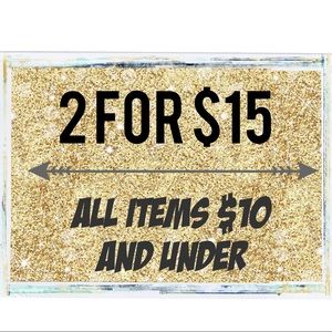 2 for $15 TODAY ONLY
