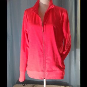 Neon pink/orange zip-up jacket XXL