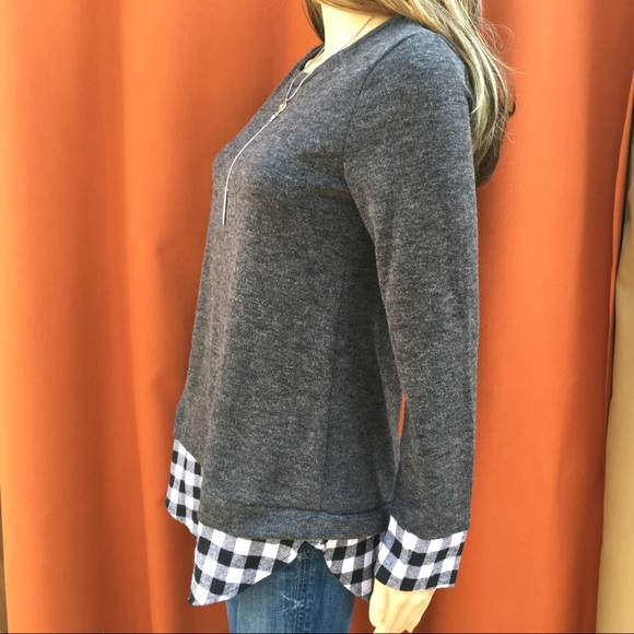 SALE. PLUSH LAYERED LOOK TUNIC - Picture 4 of 7