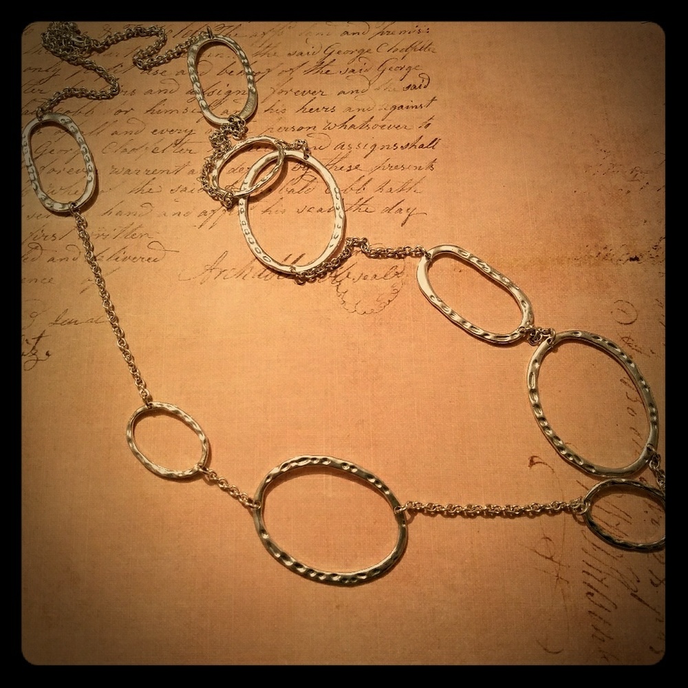 Silver Hoop Necklace