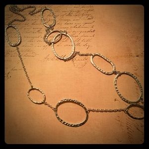 Silver Hoop Necklace