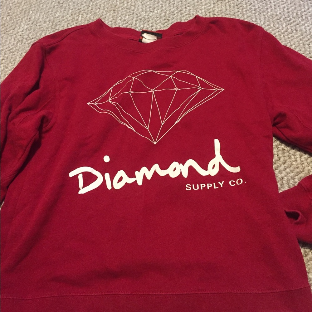red diamond crewneck