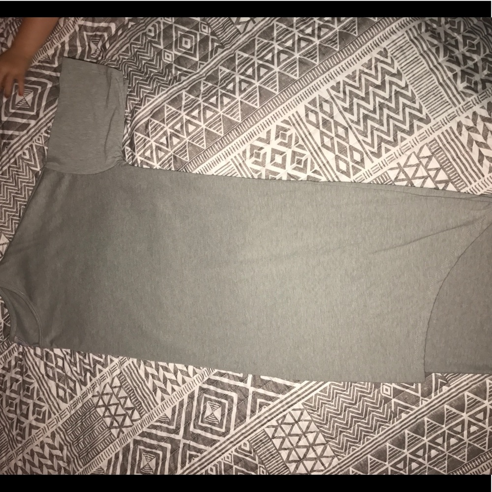New Light gray Lularoe Irma washed never worn