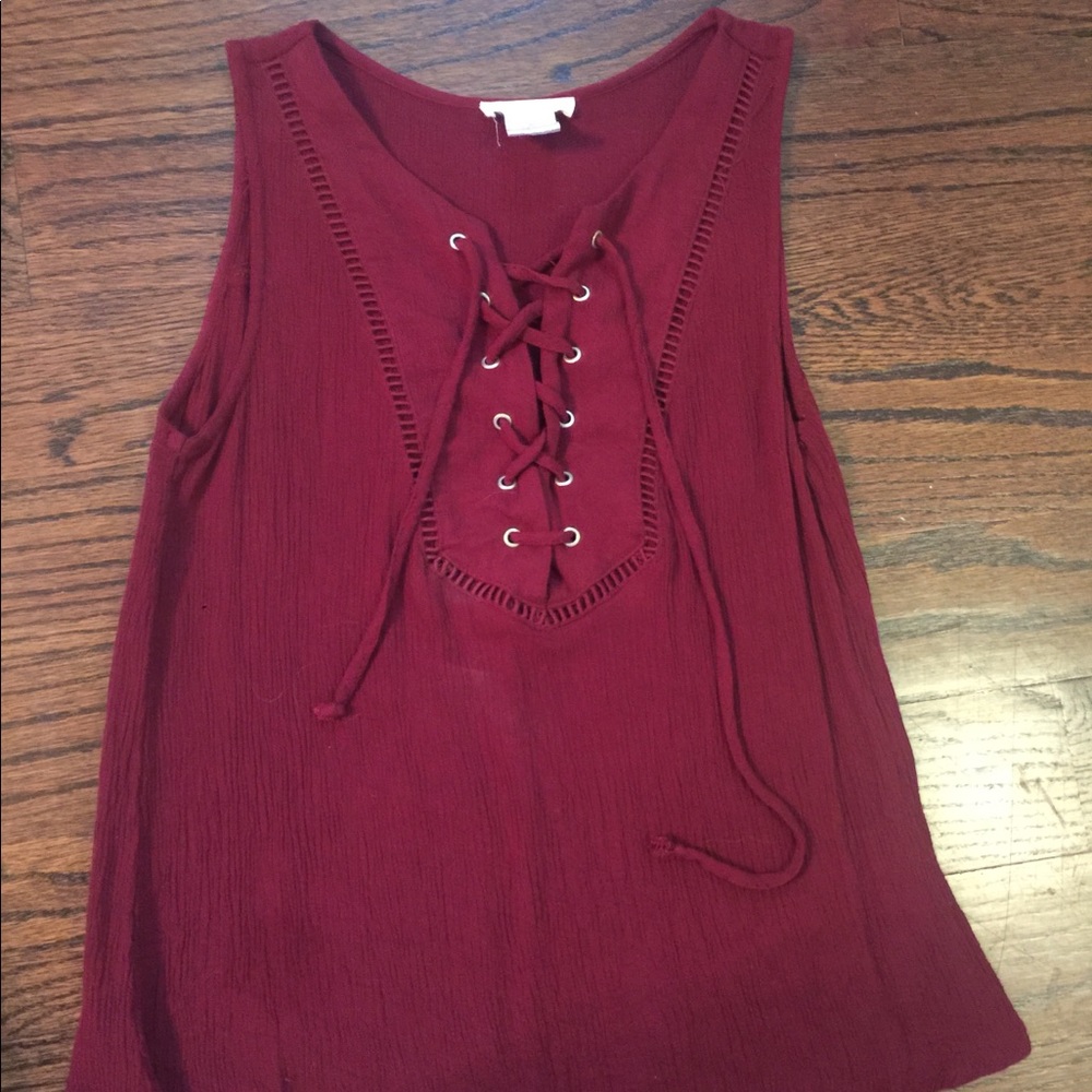 Cute Lace Up Shirt!