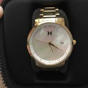 MVMT watch gold pearl watch