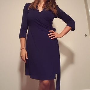 Classic Navy WRAP DRESS!