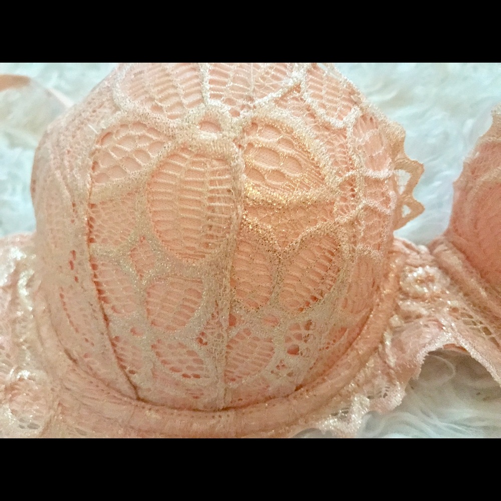 Shimmery Peach Bra 34A